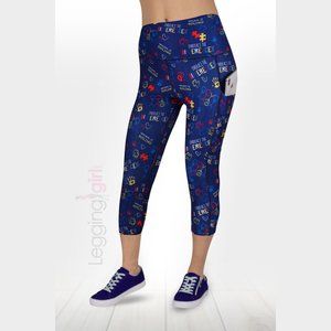 Embrace - Pocket Capris Wide Band Top Quality Women's Fitness One Size (Fits 3-1